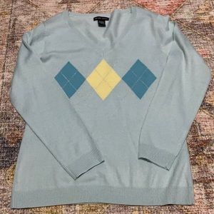 Light blue NY&CO Argyle Sweater